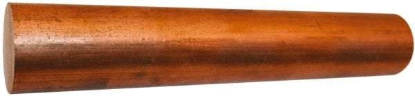 Value Collection - 2 Inch Diameter x 72 Inch Long, Copper Round Rod - Alloy 145 - Benchmark Tooling