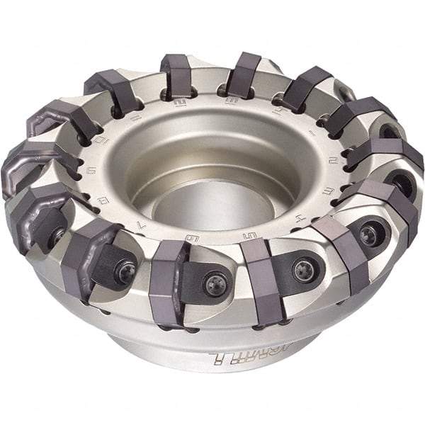 Iscar - 172mm Cut Diam, 40mm Arbor Hole, 5.5mm Max Depth of Cut, 45° Indexable Chamfer & Angle Face Mill - 22 Inserts, ONH.. Insert, Right Hand Cut, 22 Flutes, Series 16Mill - Benchmark Tooling