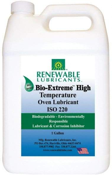 Renewable Lubricants - 1 Gal Bottle Synthetic/Graphite Penetrant/Lubricant - White, -28°F to 2,000°F, Food Grade - Benchmark Tooling