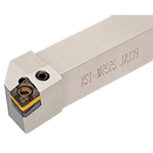 Iscar - PCLN, Left Hand Cut, 1-1/4" Shank Height x 1-1/4" Shank Width, Negative Rake Indexable Turning Toolholder - 7" OAL, CNMX Insert Compatibility, Series Heliturn - Benchmark Tooling