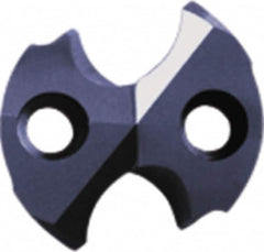 Sumitomo - Series SMD, 1" Diam Grade ACX70 140° Replaceable Drill Tip - Carbide, TiAlCr/TiSi Finish, Through Coolant - Benchmark Tooling