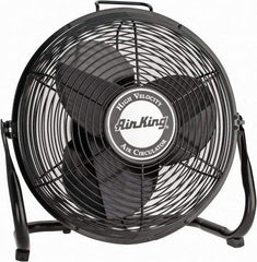 Air King - 14" Blade, 1/20 hp, 1,180, 1,470 & 1,650 CFM, Industrial Circulation Fan - Floor Stand, 120V Volts, 3 Speed - Benchmark Tooling