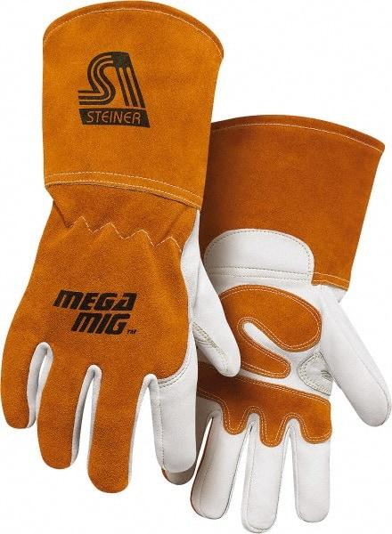 Steiner - Size XL Cotton Lined Goatskin Welding Glove - 12" OAL - Benchmark Tooling