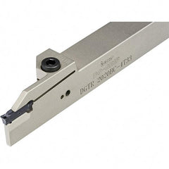 Iscar - External Thread, 0.98" Max Depth of Cut, 4mm Min Groove Width, 6" OAL, Right Hand Indexable Grooving Cutoff Toolholder - 1" Shank Height x 1" Shank Width, DG.. Insert Style, DGT Toolholder Style, Series Do-Grip - Benchmark Tooling