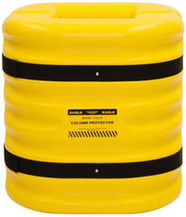 Eagle - 24" Wide x 24" Deep x 24" High, High Density Polyethylene Column Protector - Fits 10" Columns, Yellow - Benchmark Tooling