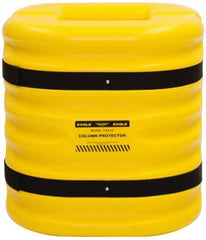 Eagle - 24" Wide x 24" Deep x 24" High, High Density Polyethylene Column Protector - Fits 12" Columns, Yellow - Benchmark Tooling