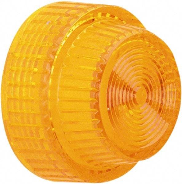 Schneider Electric - Round Pilot and Indicator Light Lens - Amber - Benchmark Tooling