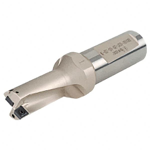 Iscar - 75mm Max Drill Depth, 5xD, 15mm Diam, Indexable Insert Drill - 2 Inserts, 20mm Shank Diam, Whistle Notch Shank - Benchmark Tooling