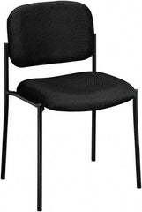 Basyx - Black Fabric Guest Stacker Chair - 21" Wide x 32" High - Benchmark Tooling