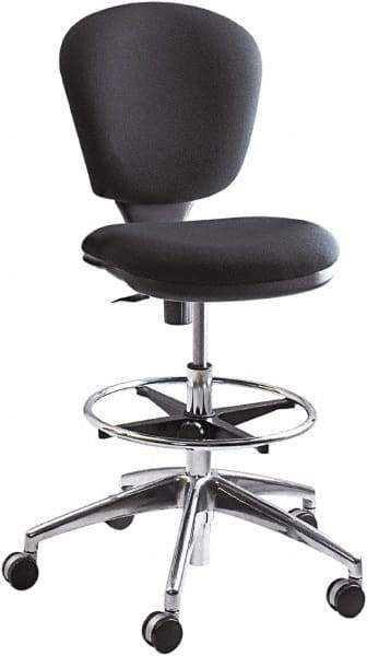 Safco - 23 to 33" High Extended Height Chair - 26" Wide x 26" Deep, 100% Acrylic Seat, Black - Benchmark Tooling