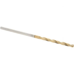 Guhring - #54 118° High Speed Steel Jobber Drill - TiN Finish, Right Hand Cut, Spiral Flute, Straight Shank, 40mm OAL, Standard Point - Benchmark Tooling