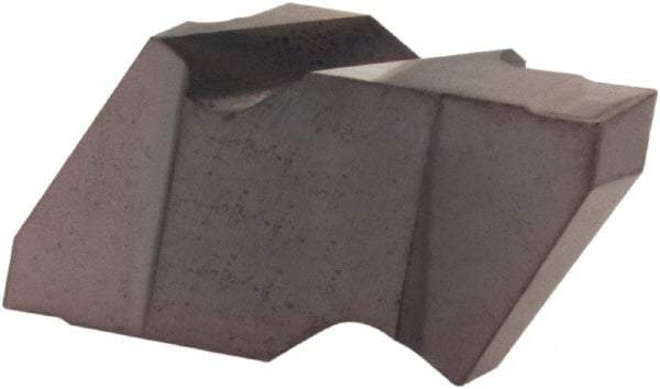 Kennametal - 4125NR K Grade KCU10, 6.35mm Cutting Width Carbide Grooving Insert - 1/4" Max Depth of Cut, Right Hand, 1/8" Corner Radius, AlTiN Finish - Benchmark Tooling