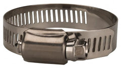 Value Collection - SAE Size 28, 1-1/4 to 2-1/4" Diam, Stainless Steel Worm Drive Clamp - 1/2" Wide, Material Grade 201 - Benchmark Tooling