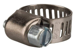 Value Collection - SAE Size 4, 1/4 to 5/8" Diam, Stainless Steel/Carbon Steel Worm Drive Clamp - 5/16" Wide, Material Grade 301 - Benchmark Tooling