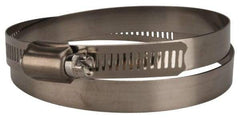 Value Collection - SAE Size 116, 5-3/4 to 7-3/4" Diam, Stainless Steel Worm Drive Clamp - 1/2" Wide, Material Grade 201 - Benchmark Tooling