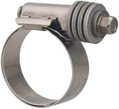 Value Collection - 13/16 to 1-1/2" Hose, 9/16" Wide x 0.6" Thick, Constant Torque Clamp - 13/16 to 1-1/2" Diam, Grade 301 & 410 Stainless Steel Screw - Benchmark Tooling