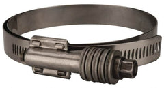 Value Collection - 3-3/4 to 4-5/8" Hose, 5/8" Wide x 0.7" Thick, Constant Torque Clamp - 3-3/4 to 4-5/8" Diam, Grade 301 & 410 Stainless Steel Screw - Benchmark Tooling