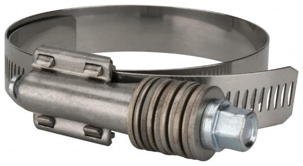 Value Collection - 2-3/4 to 3-5/8" Hose, 5/8" Wide x 0.7" Thick, Constant Torque Clamp - 2-3/4 to 3-5/8" Diam, Grade 304 Stainless Steel/Carbon Steel Screw - Benchmark Tooling