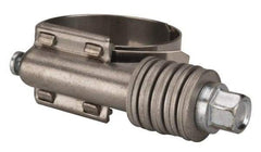 Value Collection - 1 to 1-3/4" Hose, 5/8" Wide x 0.7" Thick, Constant Torque Clamp - 1 to 1-3/4" Diam, Grade 301 Stainless Steel Screw - Benchmark Tooling