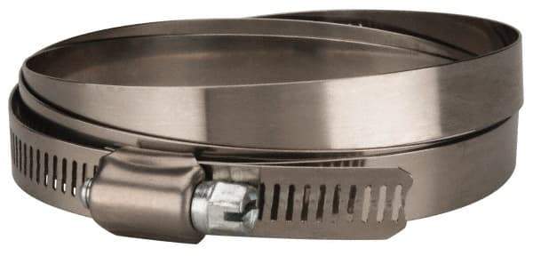 Value Collection - SAE Size 176, 9-1/2 to 11-1/2" Diam, Stainless Steel/Carbon Steel Worm Drive Clamp - 1/2" Wide, Material Grade 201 - Benchmark Tooling