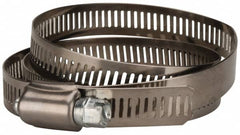 Value Collection - SAE Size 128, 2-1/2 to 8-1/2" Diam, Stainless Steel/Carbon Steel Worm Drive Clamp - 1/2" Wide, Material Grade 201 - Benchmark Tooling