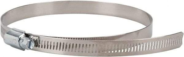 Value Collection - SAE Size 96, 4-1/2 to 6-1/2" Diam, Stainless Steel/Carbon Steel Worm Drive Clamp - 1/2" Wide, Material Grade 201 - Benchmark Tooling