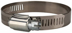 Value Collection - SAE Size 40, 2 to 3" Diam, Stainless Steel/Carbon Steel Worm Drive Clamp - 1/2" Wide, Material Grade 201 - Benchmark Tooling