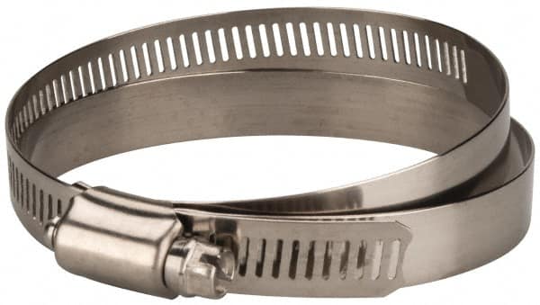 Value Collection - SAE Size 104, 5 to 7" Diam, Stainless Steel Worm Drive Clamp - 1/2" Wide, Material Grade 201 - Benchmark Tooling