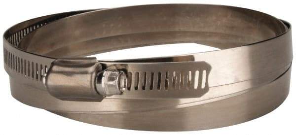 Value Collection - SAE Size 270, 15-3/8 to 17-3/8" Diam, Stainless Steel Worm Drive Clamp - 1/2" Wide, Material Grade 201 - Benchmark Tooling