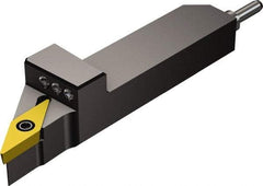 Sandvik Coromant - QS-SVJC, Right Hand Cut, -3° Lead Angle, 3/8" Shank Height x 1/2" Shank Width, Neutral Rake Indexable Turning Toolholder - 2.7559" OAL, VCMT 110304 Insert Compatibility, Series CoroTurn 107 - Benchmark Tooling