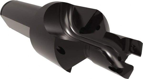 Allied Machine and Engineering - 11 to 12mm Diam, Straight Shank, 15.88mm Body Shank Diam, Combo Chamfer and Countersink Drill - TCMT 110204 Insert, 90.09mm OAL - Benchmark Tooling