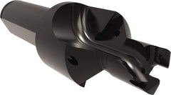 Allied Machine and Engineering - 11 to 12mm Diam, Straight Shank, 15.88mm Body Shank Diam, Combo Chamfer and Countersink Drill - TCMT 110204 Insert, 90.09mm OAL - Benchmark Tooling