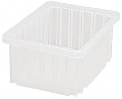 Quantum Storage - Clear Polypropylene Dividable Container - Stacking, 10.9" Long x 8.3" Wide x 5" High - Benchmark Tooling