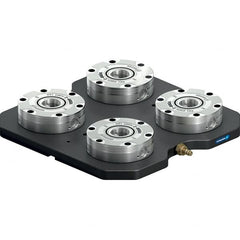 Schunk - NSL Manual CNC Quick Change Clamping Module - 4 Module Center, Top Mount, 7,500 kN Retention Force, 6 bar (87 Lb/Sq In) Unlocking Pressure, 0.005mm Repeatability - Benchmark Tooling