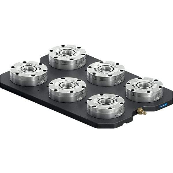 Schunk - NSL Manual CNC Quick Change Clamping Module - 6 Module Center, Top Mount, 7,500 kN Retention Force, 6 bar (87 Lb/Sq In) Unlocking Pressure, 0.005mm Repeatability - Benchmark Tooling