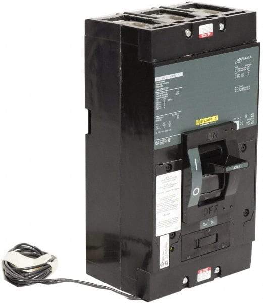 Square D - 400 Amp, 600 V, 3 Pole, Panel Mount Molded Case Circuit Breaker - Thermal Magnetic Trip, Multiple Breaking Capacity Ratings - Benchmark Tooling
