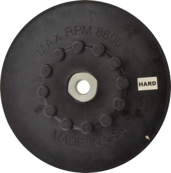 Made in USA - 7" Diam Quick-Change Disc Backing Pad - Firm Density, 8,600 RPM, Speed-Lok Compatible - Benchmark Tooling