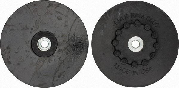 Made in USA - 7" Diam Quick-Change Disc Backing Pad - Soft Density, 8,600 RPM, Speed-Lok Compatible - Benchmark Tooling