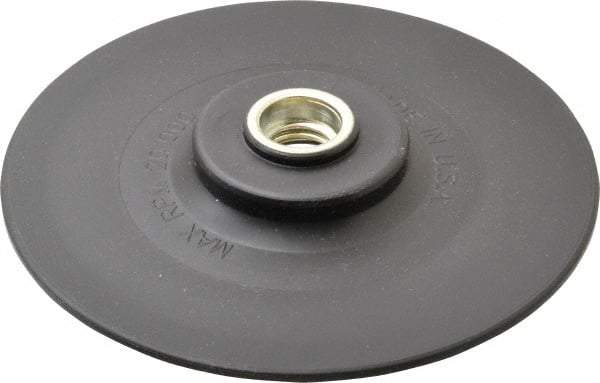 Made in USA - 5" Diam Quick-Change Disc Backing Pad - Medium Density, 20,000 RPM, Speed-Lok Compatible - Benchmark Tooling