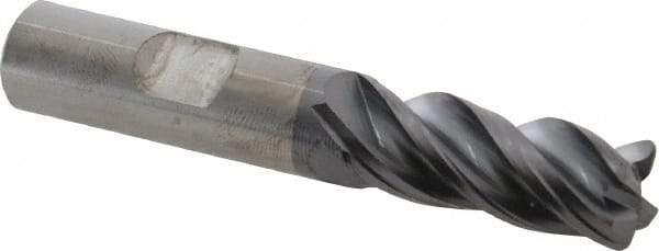 Kennametal - 1/2", 4 Flute, Solid Carbide, 0.06" Corner Radius End Mill - 3" OAL, 1-1/4" LOC - Benchmark Tooling