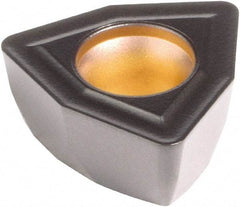 Kennametal - DFT090508 HP Grade KCU25 Carbide Indexable Drill Insert - AlTiN Finish, Trigon, 15mm Inscribed Circle - Benchmark Tooling