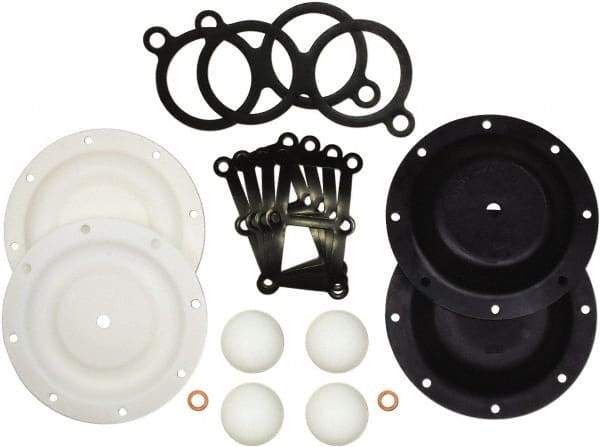 SandPIPER - 1/2" Pump, Buna-N Fluid Section Repair Kit - For Use with Diaphragm Pumps - Benchmark Tooling