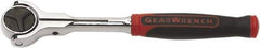 GearWrench - 1/4" Drive Slim Line Head Ratchet - Full Polish Chrome Finish, 6" OAL, 72 Gear Teeth, Roto Head - Benchmark Tooling