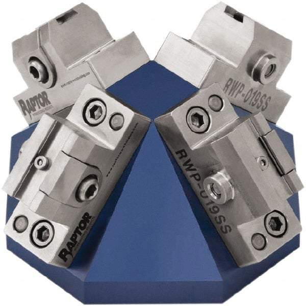 Raptor Workholding - 3/8" Jaw Width, 2.69" High Dovetail Vise - For Use with 4 & 5 Axis Workholding Systems - Benchmark Tooling