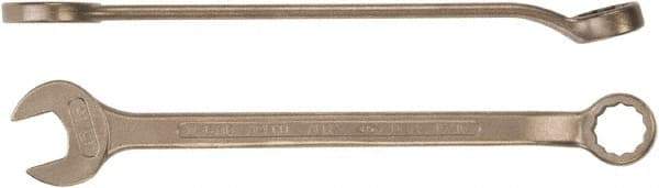 Ampco - 22mm 12 Point Combination Wrench - 11-5/8" OAL, Aluminum Bronze, Plain Finish - Benchmark Tooling