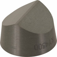 Kennametal - RCGV45 T0420 Grade KY4300 Ceramic Turning Insert - Al2O3/SiCw Finish, Round, 1/2" Inscr Circle, 5/16" Thick - Benchmark Tooling