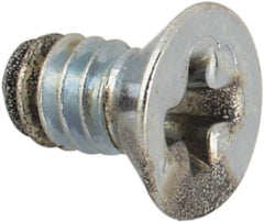 Value Collection - #3-48 UNC, 3/16" OAL Phillips Drive Machine Screw - Flat Head, Grade J82 Steel, Zinc-Plated Finish, Without Washer - Benchmark Tooling