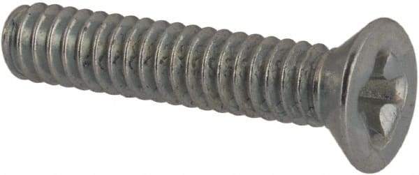 Value Collection - #3-48 UNC, 1/2" OAL Phillips Drive Machine Screw - Flat Head, Grade J82 Steel, Zinc-Plated Finish, Without Washer - Benchmark Tooling