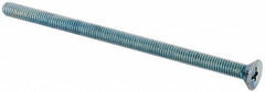 Value Collection - #10-32 UNF, 3-1/2" OAL Phillips Drive Machine Screw - Flat Head, Grade J82 Steel, Zinc-Plated Finish, Without Washer - Benchmark Tooling
