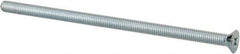 Value Collection - #10-32 UNF, 4" OAL Phillips Drive Machine Screw - Flat Head, Grade J82 Steel, Zinc-Plated Finish, Without Washer - Benchmark Tooling